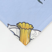 Daffodils Art: Nouveau Lente Fleece Deken (Hoek)