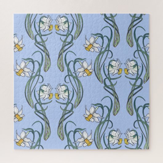 Daffodils Art: Nouveau Lente Legpuzzel (Verticaal)