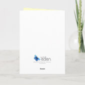 Daffodils Bedankt Mam gele blauwe moederdag (Achterkant)