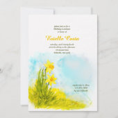 Daffodils Birthday Invitation Kaart (Voorkant)
