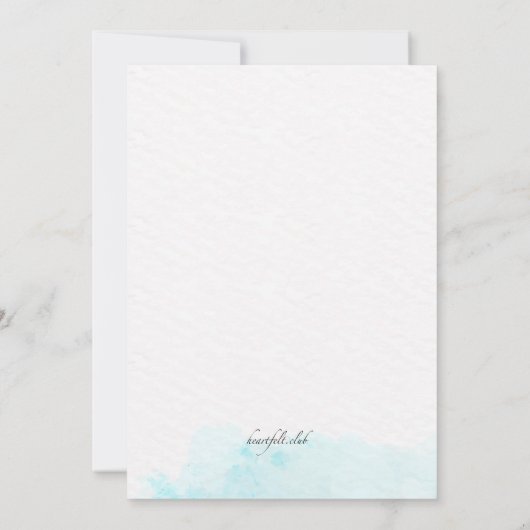 Daffodils Birthday Invitation Kaart (Achterkant)