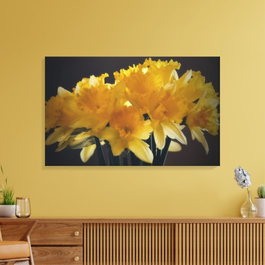 Daffodils Bloem Canvas Fotografische Kunst (Insitu (Woonkamer))
