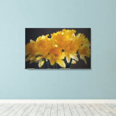 Daffodils Bloem Canvas Fotografische Kunst Afdruk (Insitu (Houten vloer))