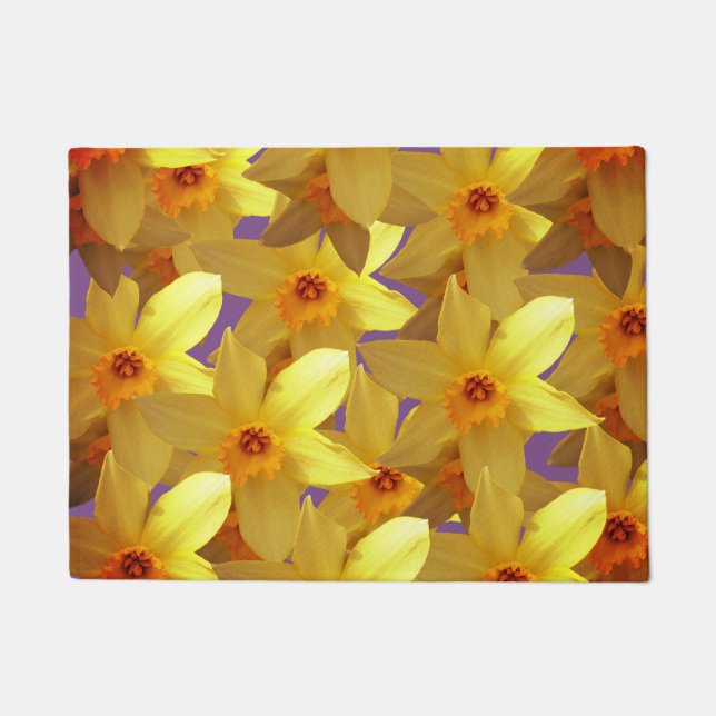 Daffodils Bloom Door Mat (Voorkant)