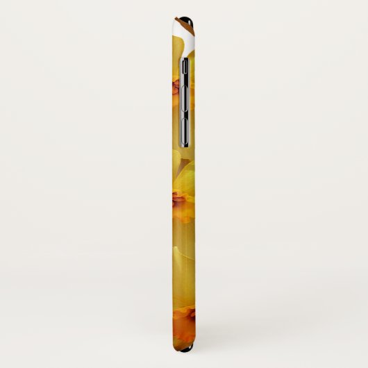 Daffodils Bloom gepersonaliseerde iPhone Case (Achterkant/links)