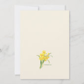 Daffodils Boeket Kaart (Achterkant)