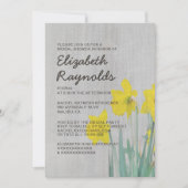  Daffodils Bridal Shower Invitations Kaart (Voorkant)