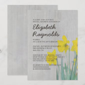  Daffodils Bridal Shower Invitations Kaart (Voorkant / Achterkant)
