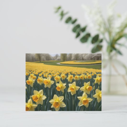 Daffodils Briefkaart (Staand voorkant)
