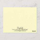 Daffodils Briefkaart (Achterkant)