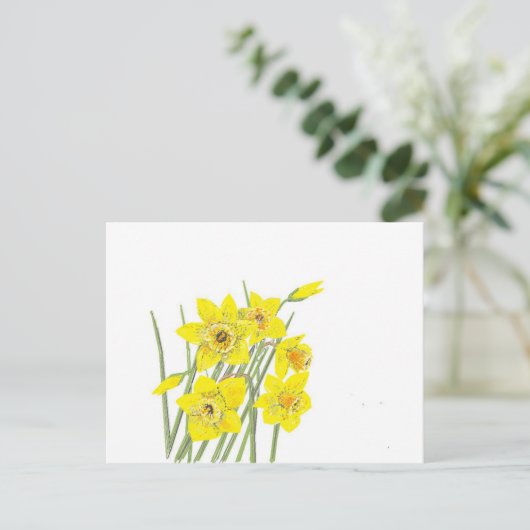 Daffodils Briefkaart (Staand voorkant)