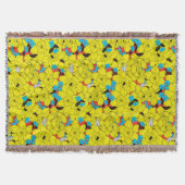 Daffodils bronfloraalpatroon deken (Voorkant)