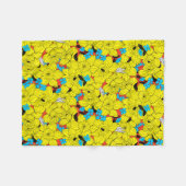 Daffodils bronfloraalpatroon fleece deken (Voorkant (Horizontaal))