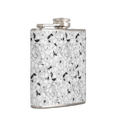 Daffodils bronfloraalpatroon heupfles (Rechts)