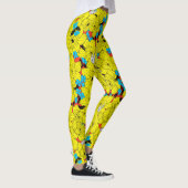 Daffodils bronfloraalpatroon leggings (Rechts)