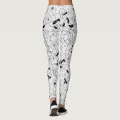 Daffodils bronfloraalpatroon leggings (Achterkant)