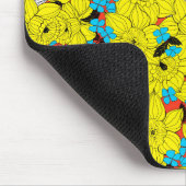 Daffodils bronfloraalpatroon muismat (Hoek)