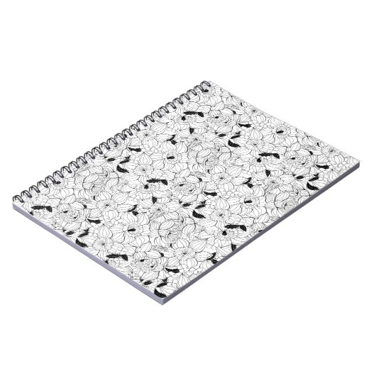 Daffodils bronfloraalpatroon notitieboek (Linkerzijde)