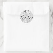 Daffodils bronfloraalpatroon ronde sticker (Tas)