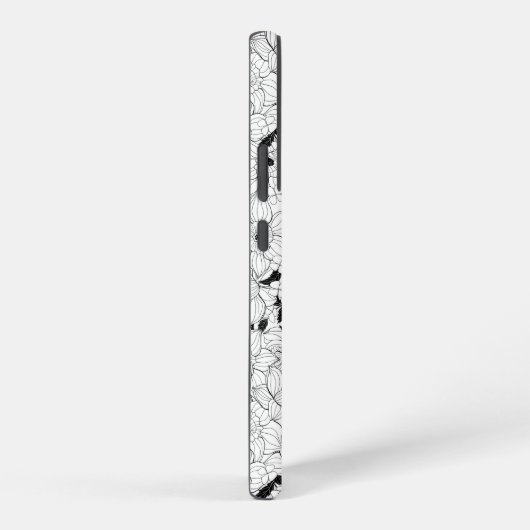 Daffodils bronfloraalpatroon samsung galaxy hoesje (Rechterkant)