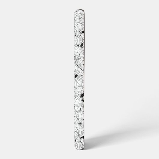 Daffodils bronfloraalpatroon samsung galaxy hoesje (Linkerkant)