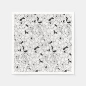 Daffodils bronfloraalpatroon servetten (Voorkant)