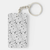 Daffodils bronfloraalpatroon sleutelhanger (achterkant)