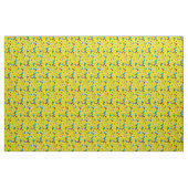 Daffodils bronfloraalpatroon stof (Fat Quarter)
