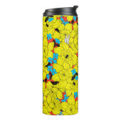 Daffodils bronfloraalpatroon thermosbeker (Gedraaid links)