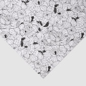 Daffodils bronfloraalpatroon tissuepapier (Detail)