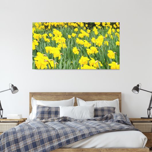 Daffodils Canvas Afdruk (Insitu (Slaapkamer))