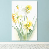 Daffodils Canvas Afdruk (Insitu (Houten vloer))
