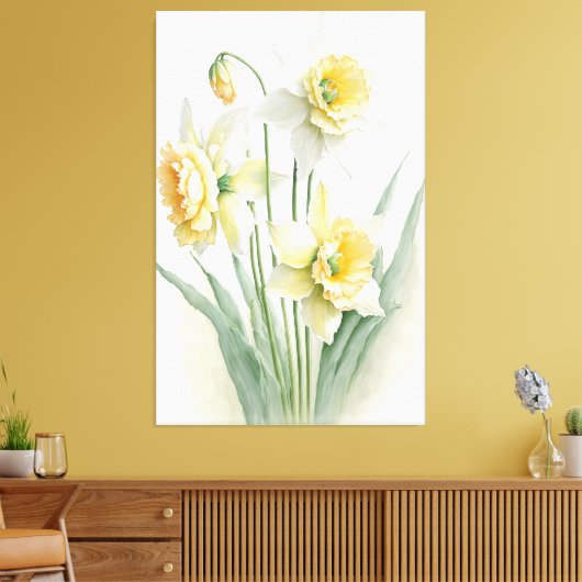 Daffodils Canvas Afdruk (Insitu (Woonkamer))