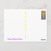 DAFFODILS CITROENVAAS BRIEFKAART (Achterkant)