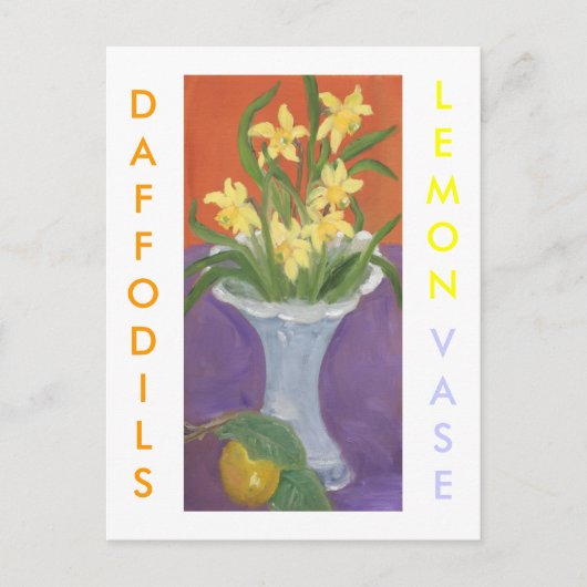 DAFFODILS CITROENVAAS BRIEFKAART (Voorkant)
