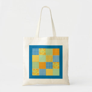 Daffodils country-Style Faux-Patchwork Tote Bag