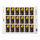 Daffodils Cowboy Boots Western huwelijk bedankt Etiket (Full Sheet)
