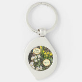 Daffodils & Crocus Birthday Sleutelhanger (Voorkant)