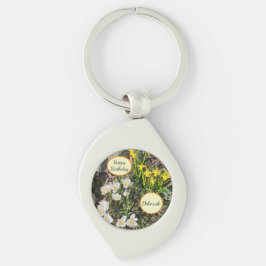 Daffodils & Crocus Birthday Sleutelhanger