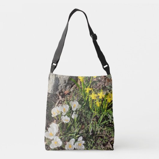 Daffodils & Crocus Crossbody tas (Achterkant)