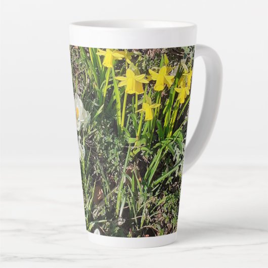 Daffodils & Crocus Latte Mok (Rechterhoek)