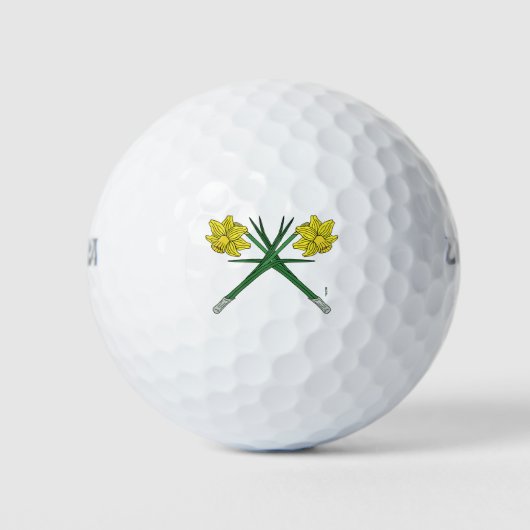 Daffodils Crossed Golfballen (Voorkant)