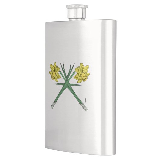 Daffodils Crossed Heupfles (Links)