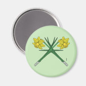 Daffodils Crossed Magneet (Voorkant / Achterkant)
