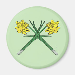 Daffodils Crossed Magneet