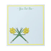 Daffodils Crossed Notitieblok (Voorkant)