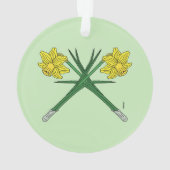 Daffodils Crossed Ornament (achterkant)