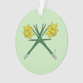 Daffodils Crossed Ornament (voorkant)
