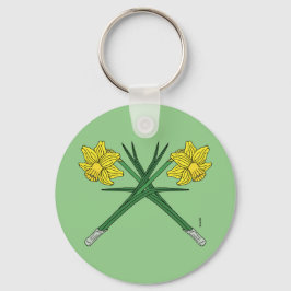 Daffodils Crossed Sleutelhanger