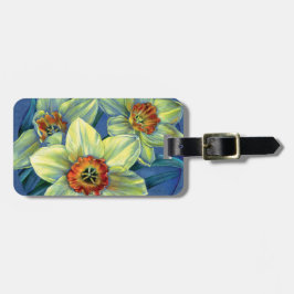 ‘Daffodils - de geneugten van de lente’ bagagelabe Bagagelabel